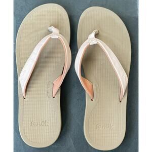 Sanuk Womens Cosmic Shores Peachy Keen 8 Water Friendly Excellent Condition